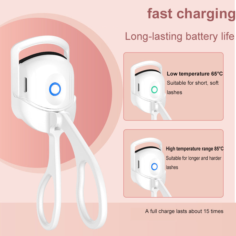 LuxuryGlow Rechargeable Heated Eyelash Curler – Long-Lasting Lift & Curl in Seconds