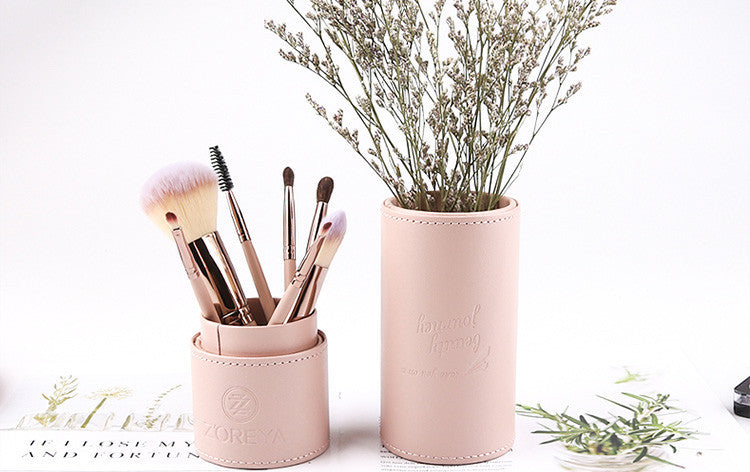 ZOREYA Soft Makeup Brush Set – Travel-Friendly Fiber Bristles with Aluminum Handles
