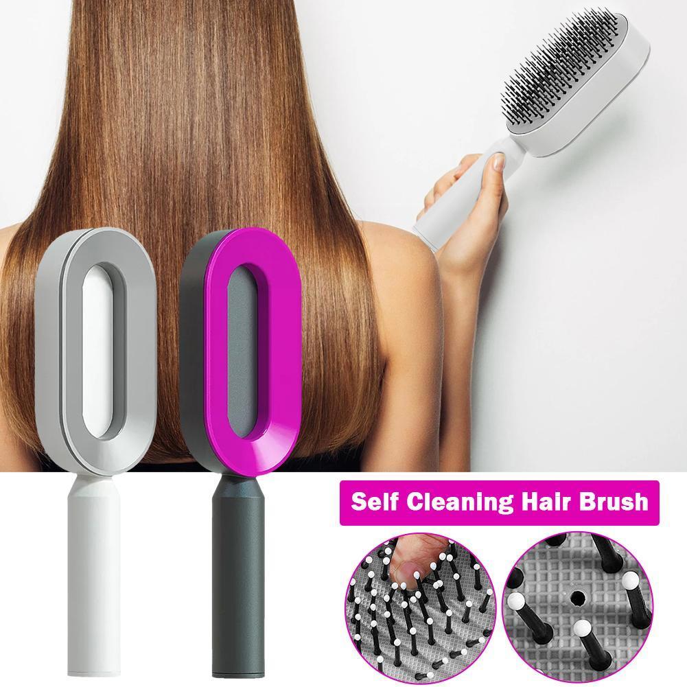 LuxuryGlow 3D Self-Cleaning Hair Growth Comb – Scalp Massage Brush for Women
