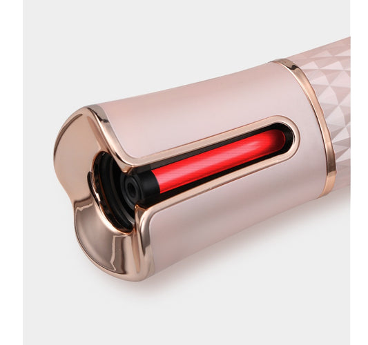 Rizador de pelo automático inalámbrico Benice – Plancha giratoria recargable sin cable