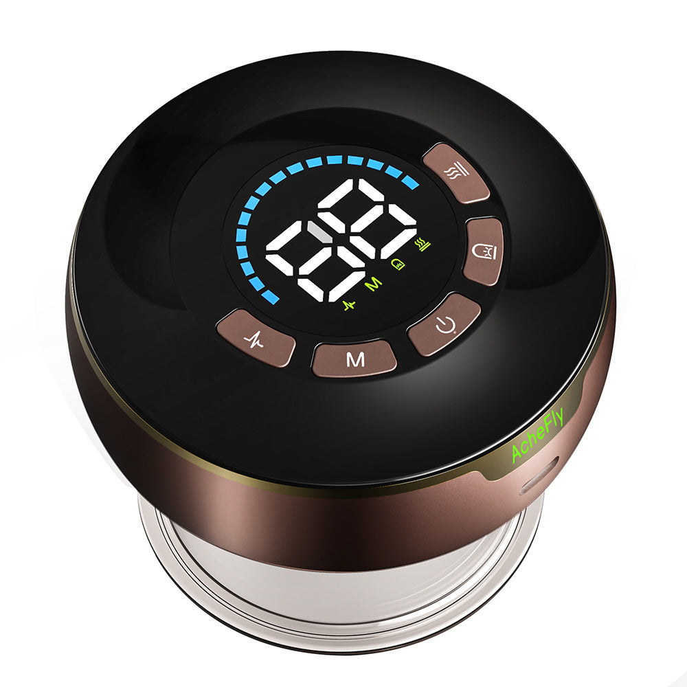 Masajeador eléctrico Gua Sha y ventosas AcheFly™: dispositivo inteligente para aliviar el dolor y desintoxicar.