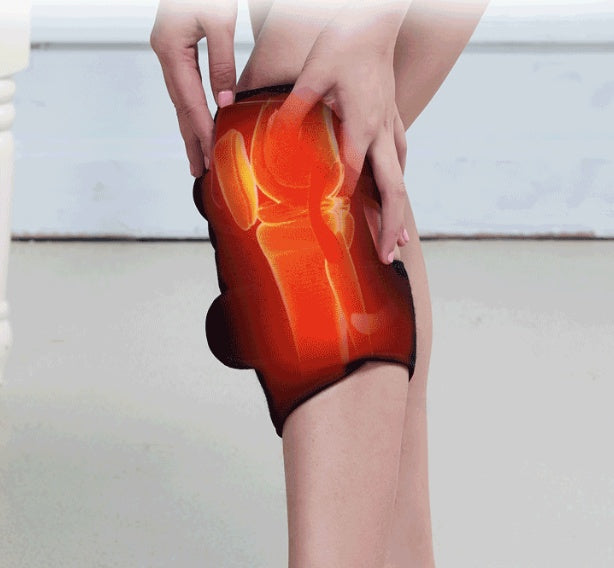 LuxuryGlow Electric Heating Knee Massager – Infrared Vibration Therapy Wrap for Pain Relief