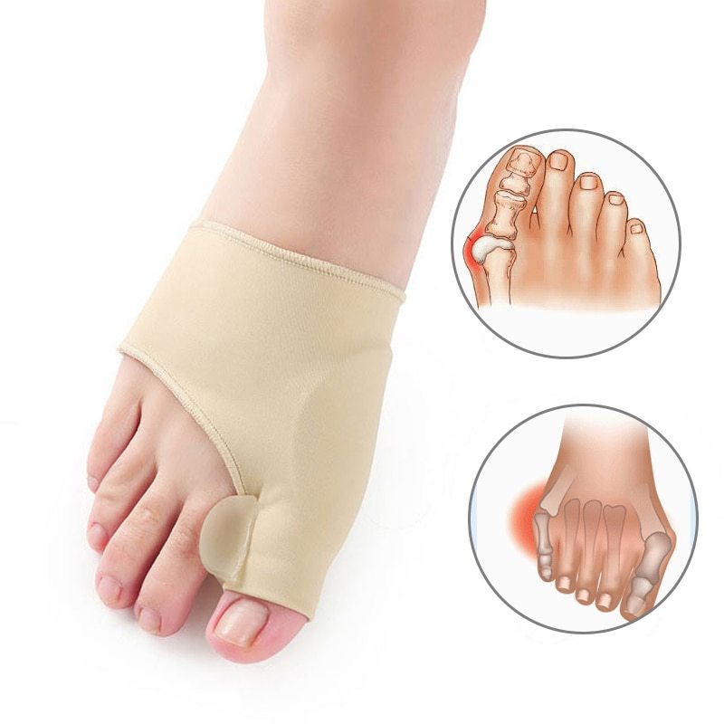 Calcetines separadores de dedos LuxuryGlow para aliviar juanetes: almohadilla de gel correctora para la alineación de los dedos.