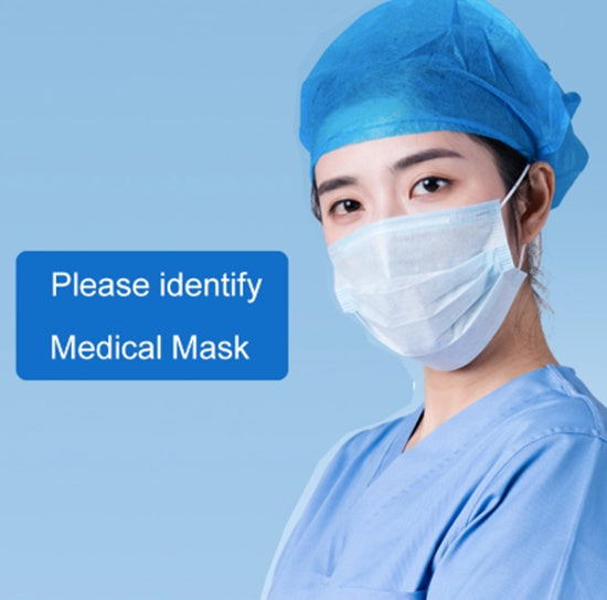 LuxuryGlow Disposable 3-Ply Medical Face Mask – Breathable Surgical Mask with Ear Loops