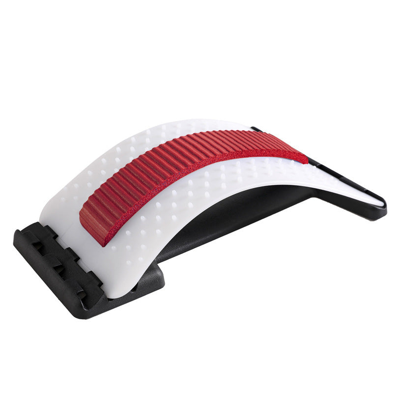 LuxuryGlow Adjustable Lumbar Back Stretcher with Acupressure for Pain Relief