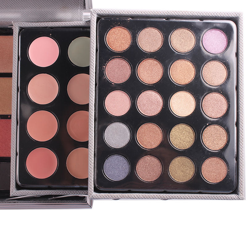 LuxuryGlow 94-Color Makeup Artist Kit – Eyeshadow, Lipstick, Concealer & More in One Case