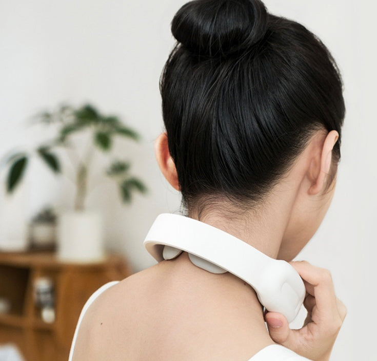 LuxuryGlow Intelligent Neck & Shoulder Massager – Remote Controlled with Heat Therapy