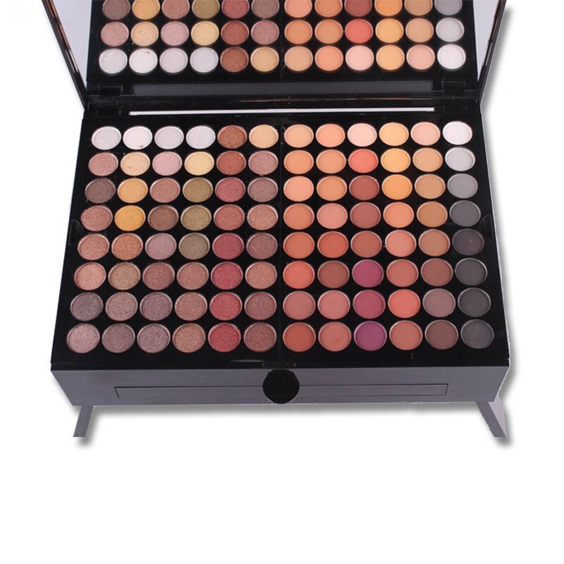 MISS ROSE 180-Color Piano-Shaped Eyeshadow & Blush Makeup Palette Box