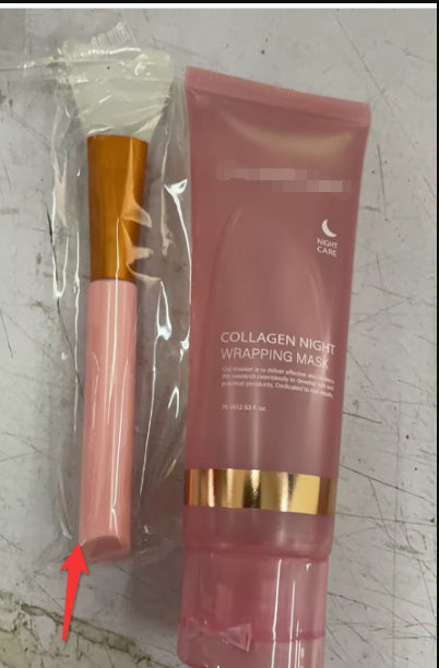 قناع تغليف ليلي بالكولاجين من LuxuryGlow - قناع لشد البشرة وترطيبها ومضاد للتجاعيد