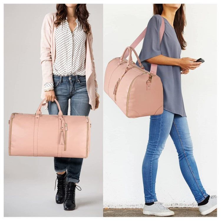 Large Capacity Travel Duffle Bag Women's Handbag Folding Suit Bag Waterproof Clothes Totes - LUXURY GLOW