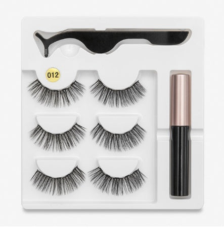 LuxuryGlow Magnetic False Eyelashes – Natural Look with Cotton Stem (1 Pair)