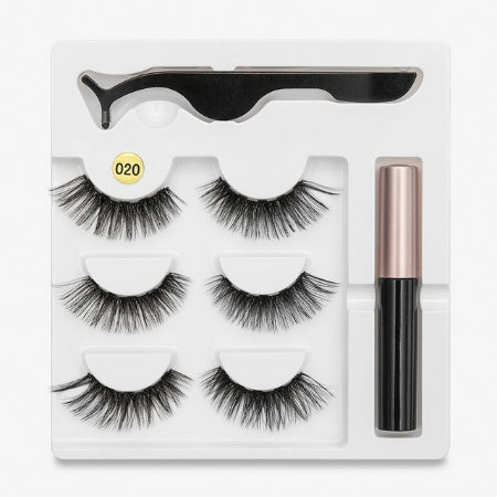 LuxuryGlow Magnetic False Eyelashes – Natural Look with Cotton Stem (1 Pair)