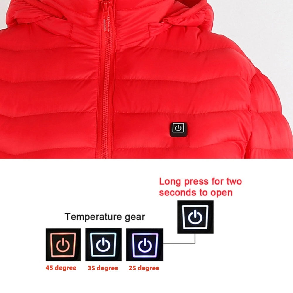 New Heated Jacket Coat USB Electric Jacket Cotton Coat Heater Thermal Clothing Heating Vest Men's Clothes Winter - LUXURY GLOW
