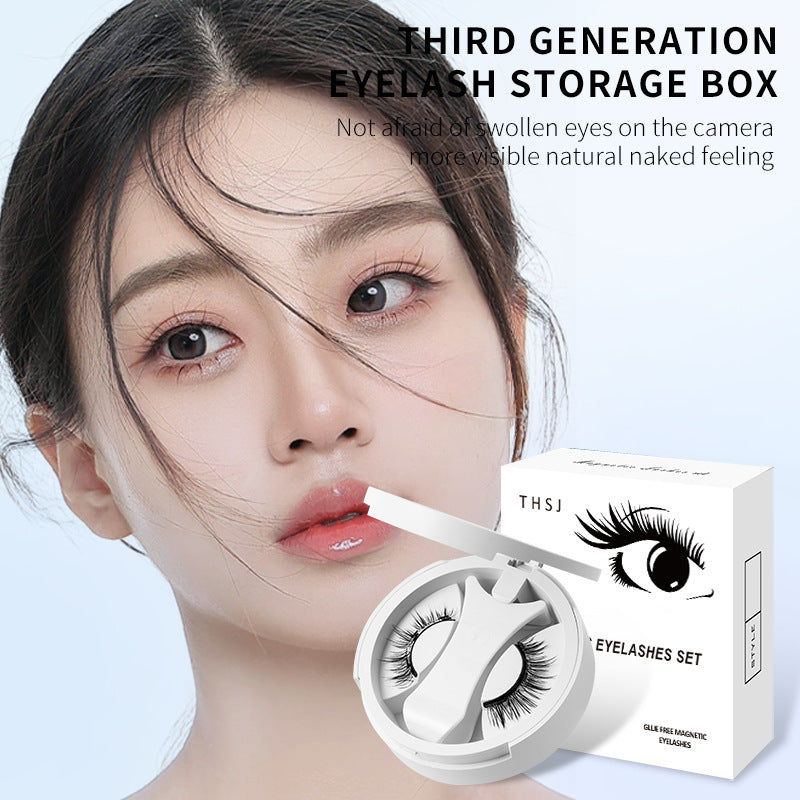 LuxuryGlow Magnetic Eyelashes with Storage Box & Applicator – Glue-Free & Reusable