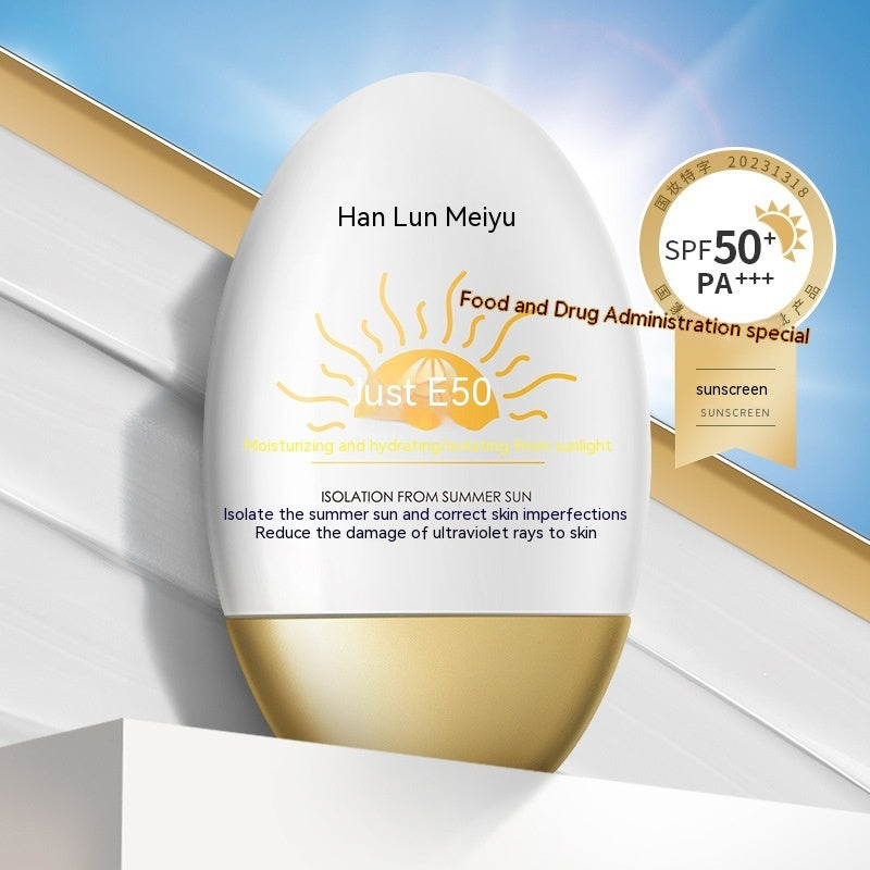 Protector solar Meiyu Little Golden Bottle de Han Lun: protección UV y prebase iluminadora