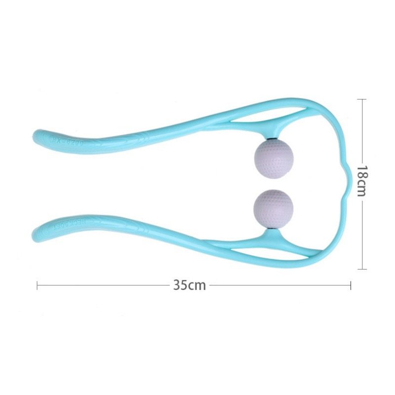 LuxuryGlow Pressure Point Neck & Shoulder Massager – Handheld 3D Roller Therapy Tool