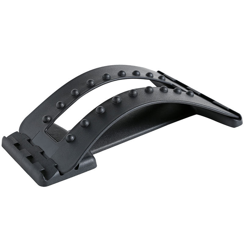 LuxuryGlow Adjustable Lumbar Back Stretcher with Acupressure for Pain Relief