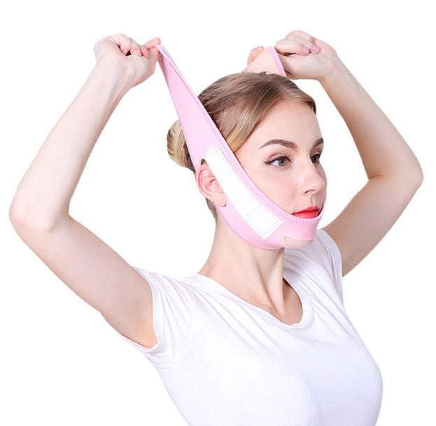 LuxuryGlow V-Line Face Slimming Mask – Cheek, Chin & Neck Lift-Up Strap Bandage