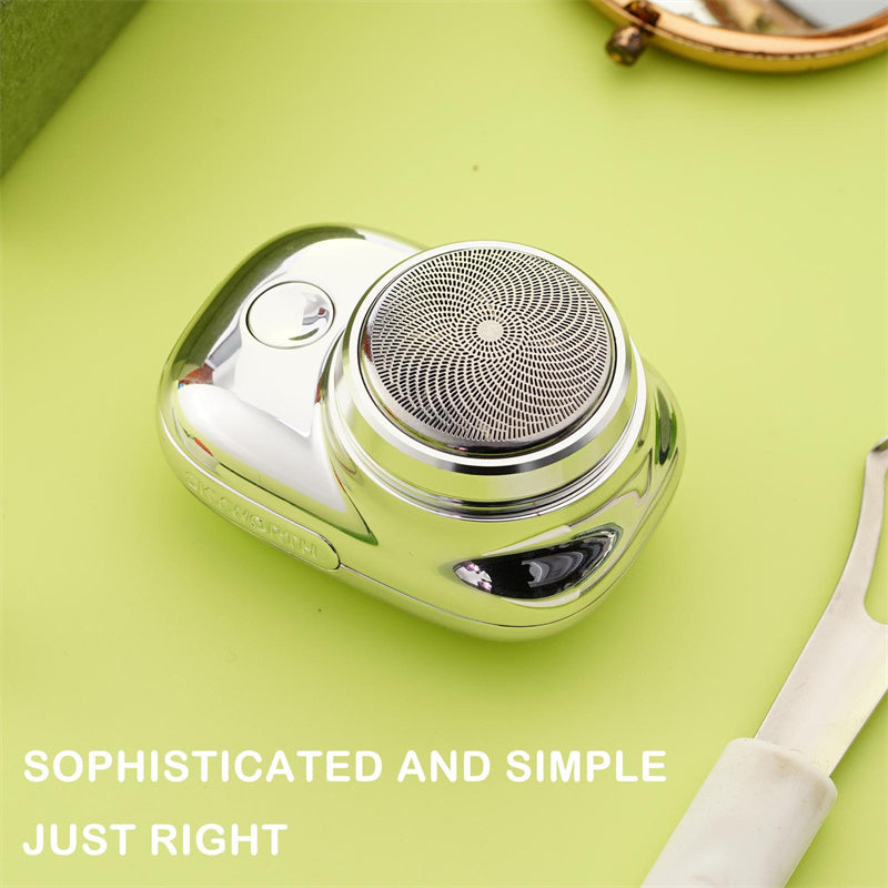 LuxuryGlow Mini Portable USB Electric Shaver for Men & Women – Wet & Dry Cordless Razor