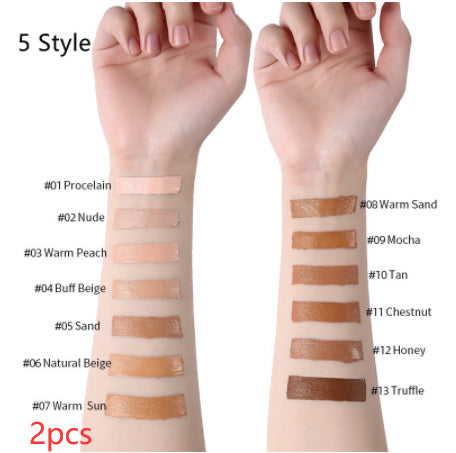 Base de maquillaje líquida LANGMANNI Oil-Control – Corrector mate de cobertura total (13 tonos)