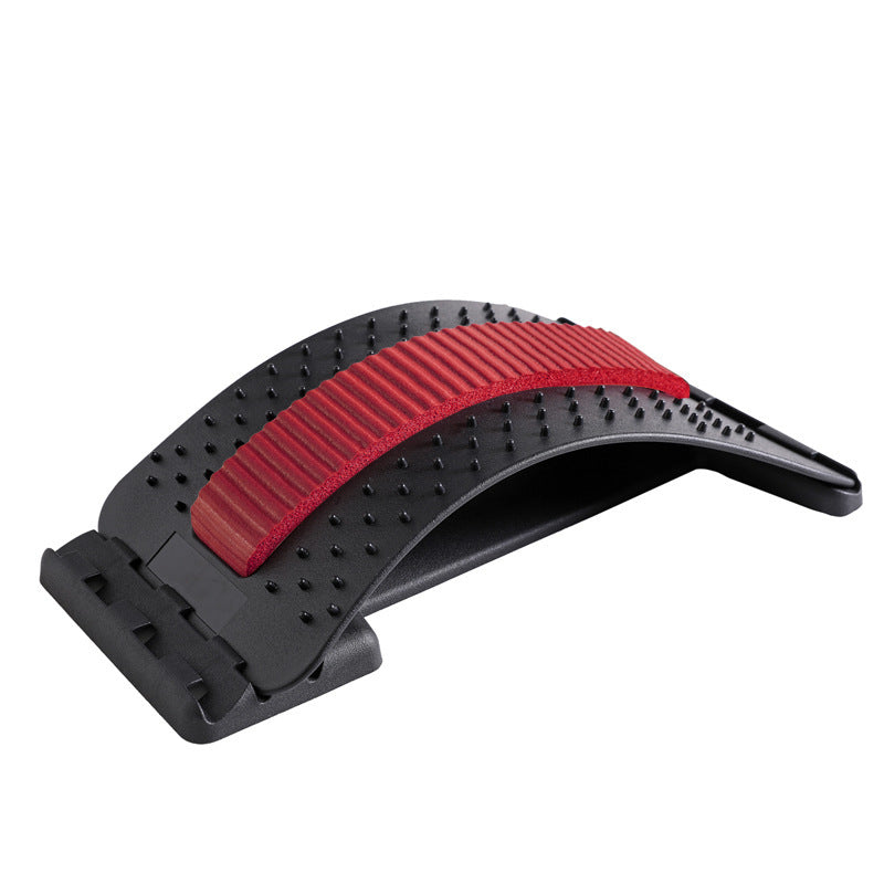 LuxuryGlow Adjustable Lumbar Back Stretcher with Acupressure for Pain Relief
