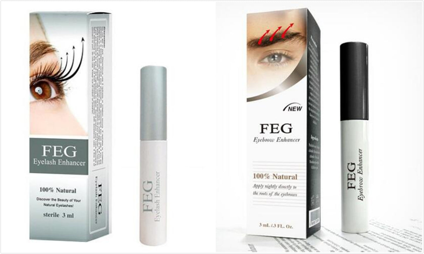 Suero potenciador de pestañas y cejas FEG: fórmula natural para el crecimiento y el engrosamiento