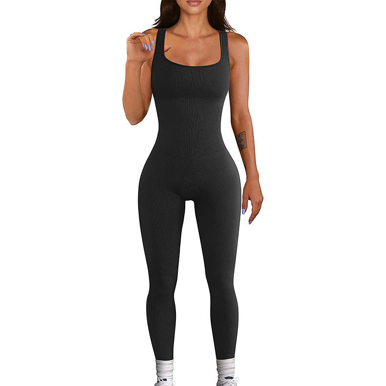 Camiseta sin mangas con tirantes y mallas de LuxuryGlow para mujer: mezcla de elastano, manga larga y botones.