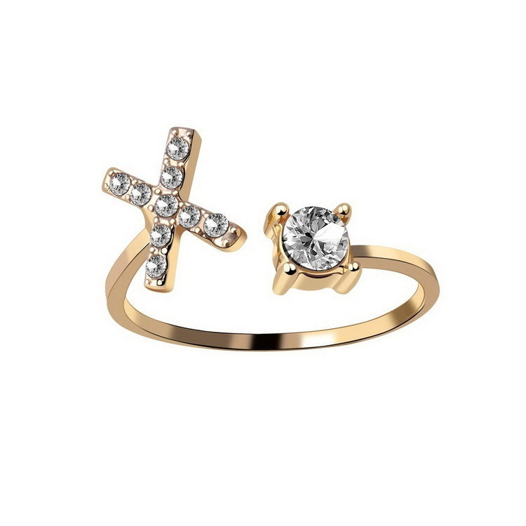 New Design Adjustable 26 Initial Letter Ring Fashion Jewelry For Women Simple Elegant Jewelry - LUXURY GLOW
