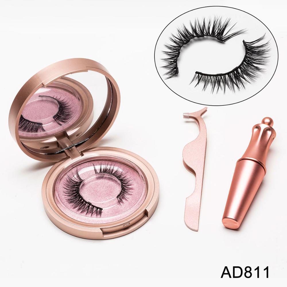 LuxuryGlow MAGNI™ Magnetic Eyeliner & Eyelashes Set – 5 Pairs, Tweezers & Mirror Case