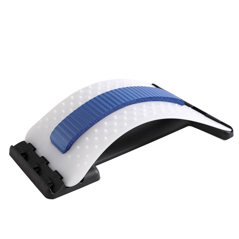 LuxuryGlow Adjustable Lumbar Back Stretcher with Acupressure for Pain Relief