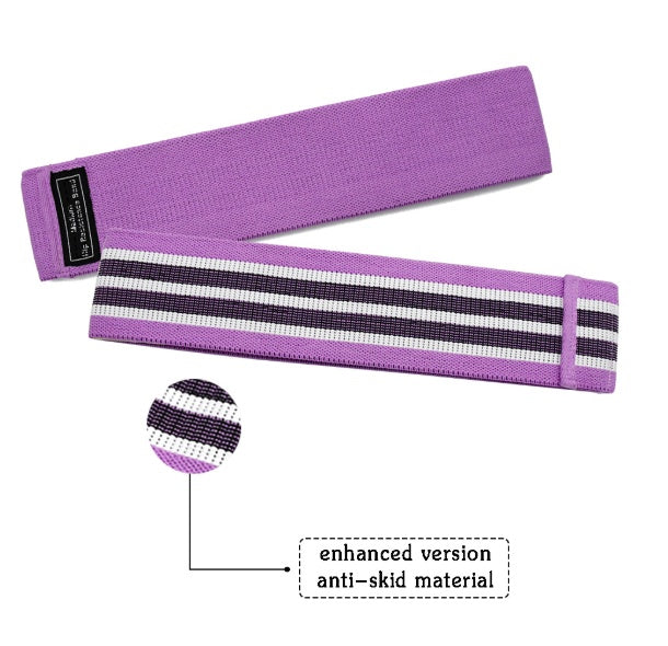 LuxuryGlow Fabric Resistance Bands Set – Non-Slip Booty Bands for Glutes & Legs