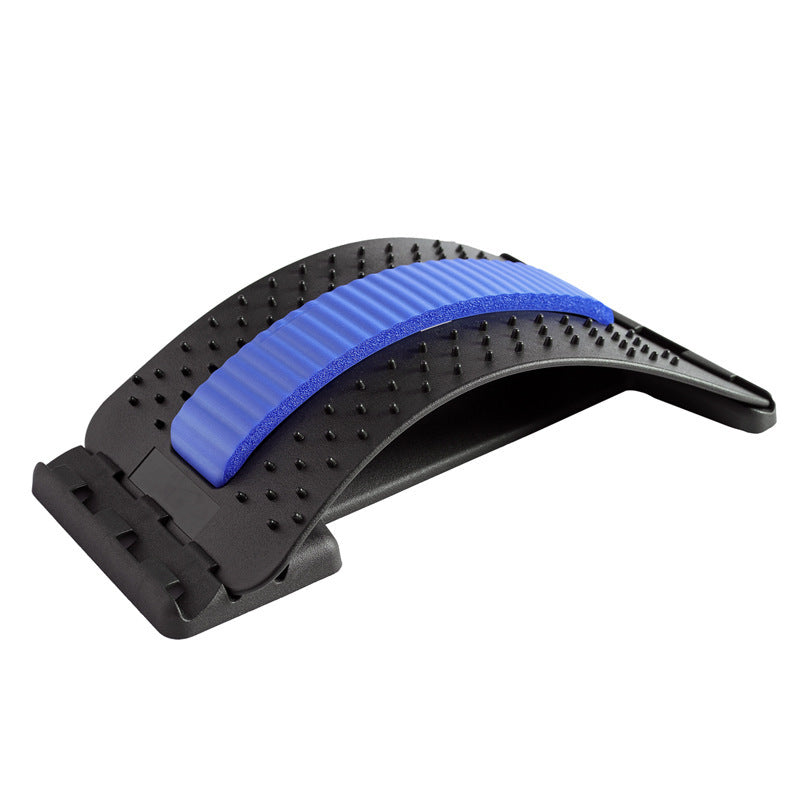 LuxuryGlow Adjustable Lumbar Back Stretcher with Acupressure for Pain Relief