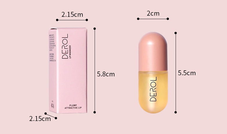 Aceite voluminizador de labios de día y de noche DEROL: volumen instantáneo, nutritivo y reparador