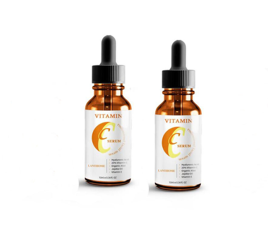 LuxuryGlow Vitamin C + Hyaluronic Acid Face Serum – Brightening & Anti-Aging