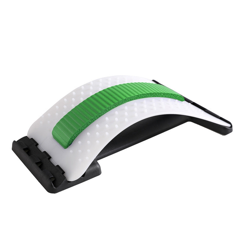 LuxuryGlow Adjustable Lumbar Back Stretcher with Acupressure for Pain Relief