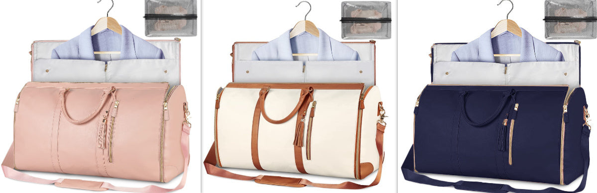 Large Capacity Travel Duffle Bag Women's Handbag Folding Suit Bag Waterproof Clothes Totes - LUXURY GLOW