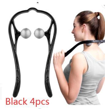 LuxuryGlow Pressure Point Neck & Shoulder Massager – Handheld 3D Roller Therapy Tool