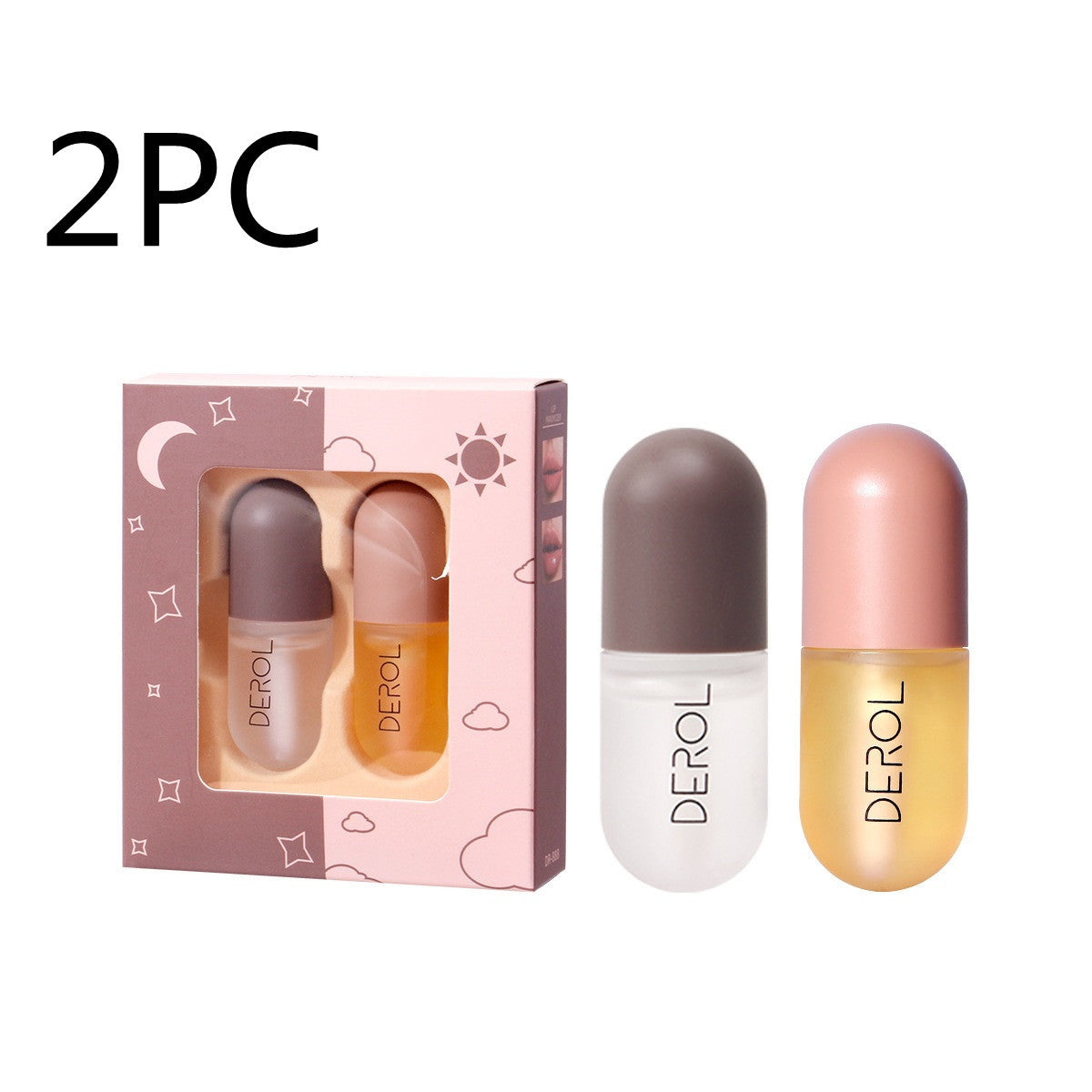 Aceite voluminizador de labios de día y de noche DEROL: volumen instantáneo, nutritivo y reparador