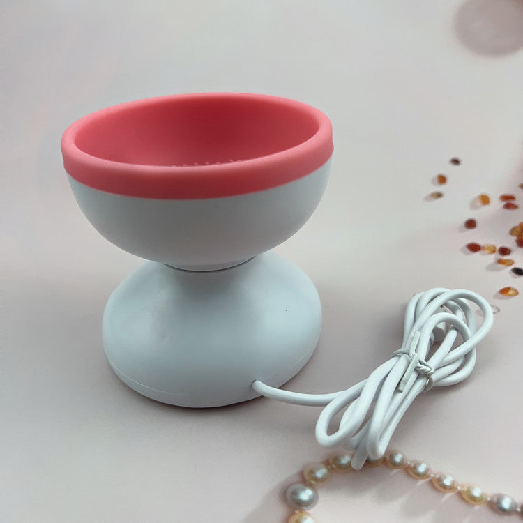 Limpiador de brochas de maquillaje eléctrico LuxuryGlow: herramienta de lavado automático portátil con USB