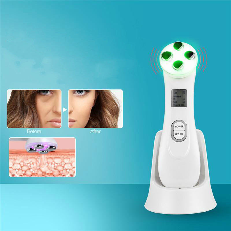 جهاز تجديد شباب البشرة بتقنية LED فوتون ترددات الراديو من LuxuryGlow - أداة لمكافحة الشيخوخة وتبييض الوجه