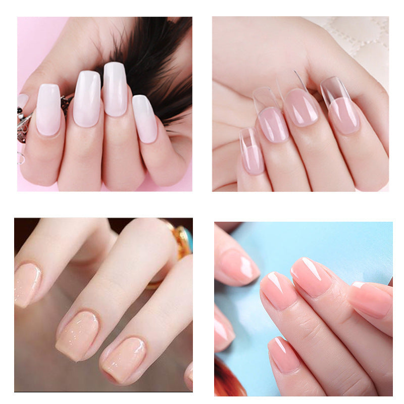 DouborQ DIY Nail Art Extension Kit – Gel Polish, Brushes & Nail Stickers Set