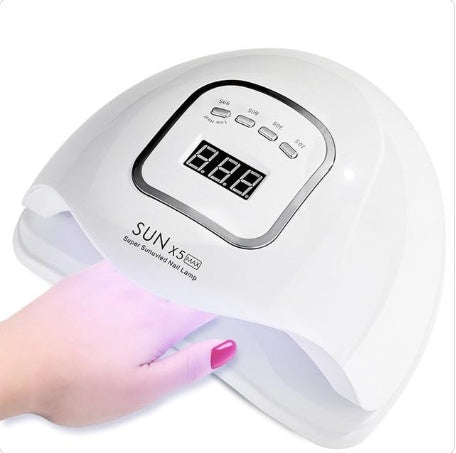 Máquina de fototerapia para uñas Santilady de 80 W: kit para uñas de gel con lámpara LED y esmalte