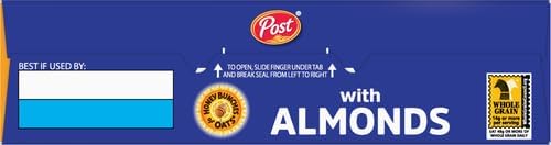 Post Honey Bunches of Oats with Almonds – Crunchy Whole Grain Breakfast Cereal, 340g Imported