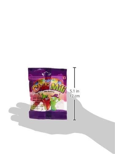 Candyland Chili Mili Hot Gummy Candy – Sweet, Sour & Spicy Halal Gummies Box 24 Packs 480g