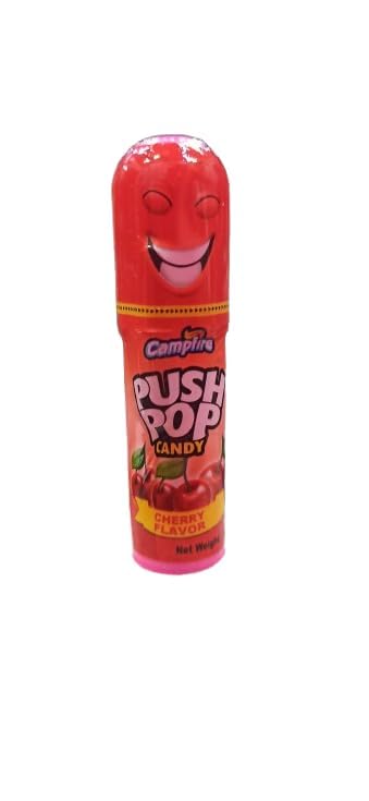 Push Pops Candy Fruit Flavours Assorted (Pack of 4) – Grape, Orange, Strawberry & Blueberry | Imported Vegetarian Lollipops | Fun Push-Up Candy for Kids