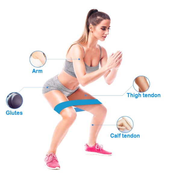 Resistance Bands Sealing Elastic Booty Sport Bodybuilding Rubber Band For Fitness Gym Leagues Equipment Sports Mini Yoga - LUXURY GLOW