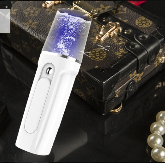 Vaporizador facial LuxuryGlow Nano Mist con cargador USB: hidratante portátil para la piel