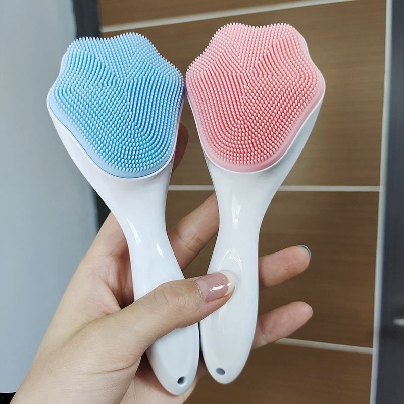 LuxuryGlow Silicone Face Scrubber Exfoliator – Soft Manual Brush for Sensitive Skin