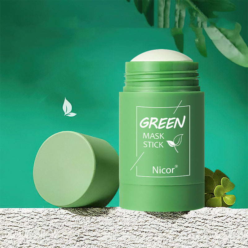 Nicor Green Tea Clay Mask Stick – Oil Control, Anti-Acne & Skin Brightening