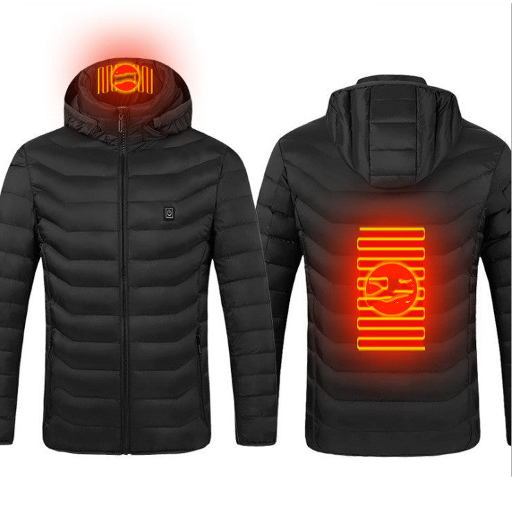 New Heated Jacket Coat USB Electric Jacket Cotton Coat Heater Thermal Clothing Heating Vest Men's Clothes Winter - LUXURY GLOW